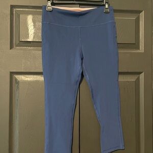 Blue Cropped Leggings